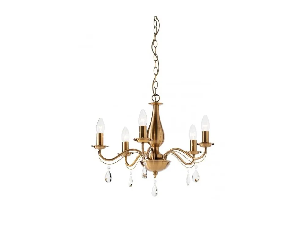 Lustr z antické mosazi FABIOLA 02-712 Top Prodej