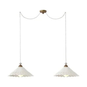 Keramické retro svítidlo Incanti Lea 02-804-CT40/2×E27/mosaz Objednat Nyní